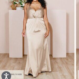 Revelry Giada Satin Dress
